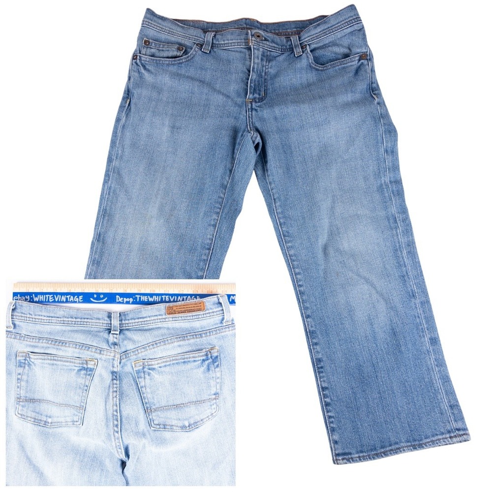 Ralph Lauren Polo Cropped Jeans Womens 6 Blue Stretch Preppy Casual Y2K Denim